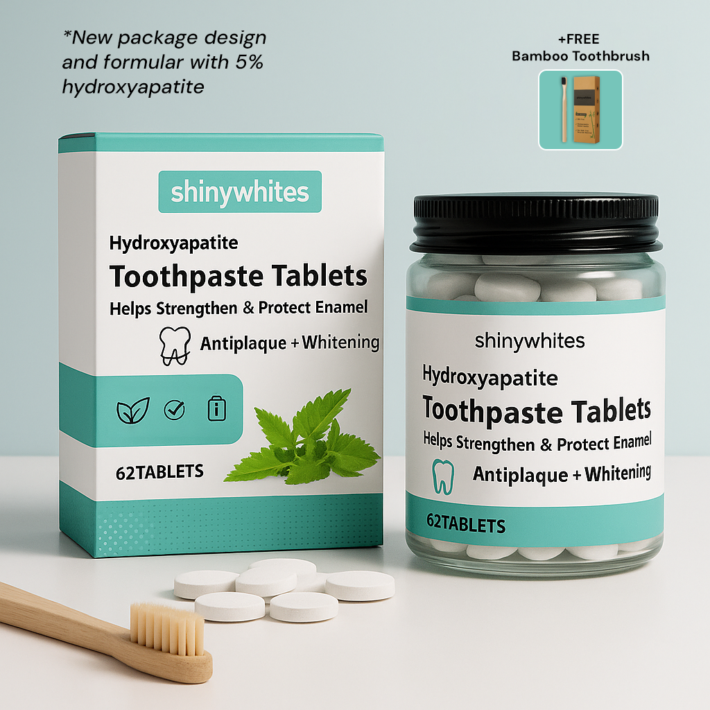 shinywhites® NOBS all-in-one tooth boost tablets